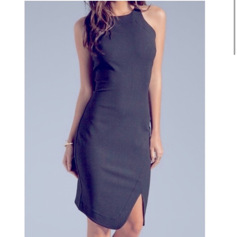 ELIZABETH AND JAMES Blue Indigo Denim Bardot Sleeveless
Bodycon Dress Size 0